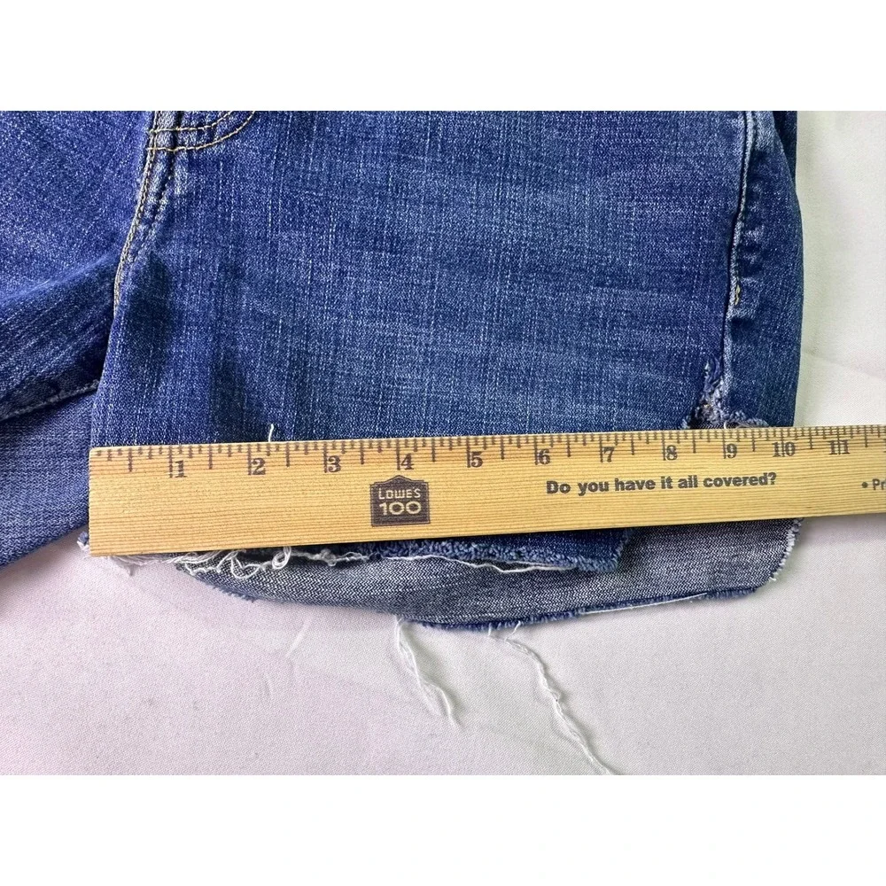 Levi's 515 Cut Off Shorts Women's Size 8 S/C Denim Frayed Hem Boho Y2K Mid Rise‎